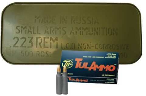 223 Rem 55 Grain Full Metal Jacket 500 Rounds TULA Ammunition 223 Remington